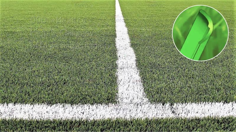 искусственная трава 60 мм на футбольном поле